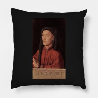 portrait of a young man 1432 - Jan van Eyck Pillow