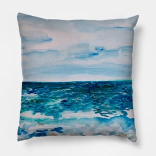 Cabo Mexico Watercolor #1 Pillow