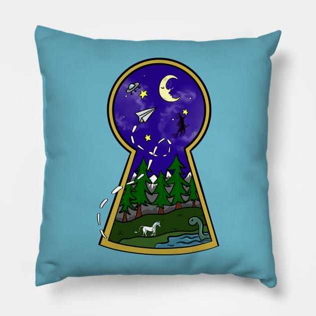 Mystic Keyhole Pillow by OceanicBrouhaha