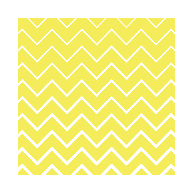 Lemon Yellow Zig Zag by designminds1