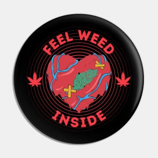 Weed - Heart Pin