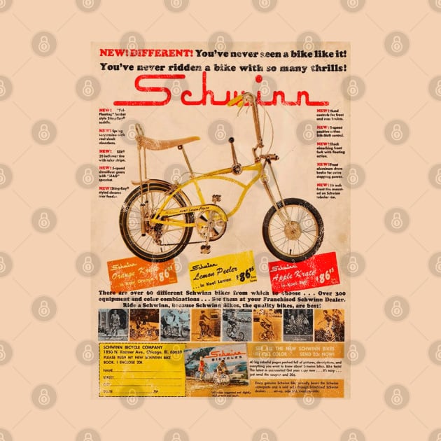 Vintage Schwinn Stingray Ad by offsetvinylfilm