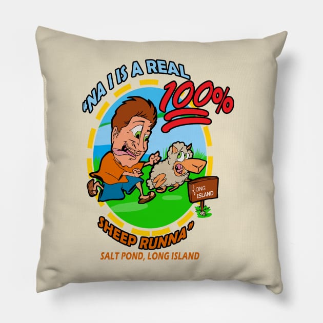 Sheep Runner Concept Pillow by JokeyShirts