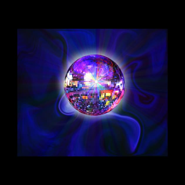 Disco Sparkling Planet of the Universe by Art by Deborah Camp