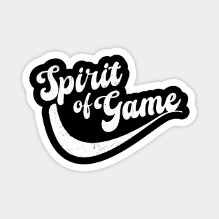 Spirit of Game | White Grunge Magnet