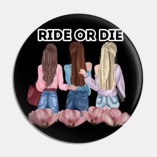 Girlfriends Cartoon - Ride or die Pin