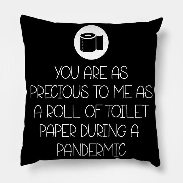 You Are As Precious To Me As a Roll of Toilet Paper During a Pandemic Pillow by DANPUBLIC