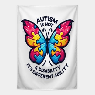 Autism's Colorful Wings: Mind Body Balance Tapestry