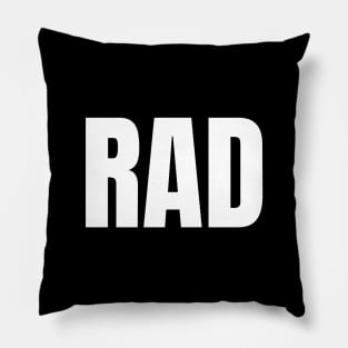 RAD white Pillow