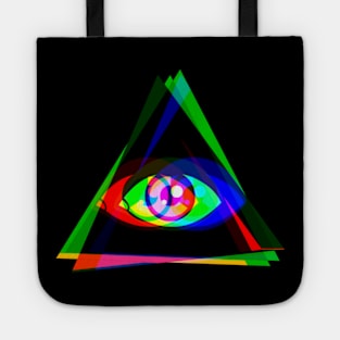 COLORFUL ALL SEEING EYE Tote