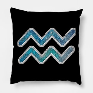 Aquarius sign Pillow