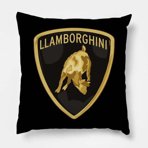 llama horsepower Pillow by joefixit2