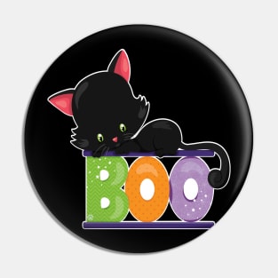 Boo Kitty Pin