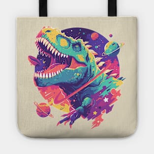 dinosaur in space Tote