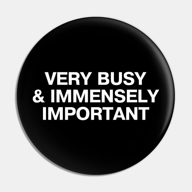 VERY BUSY & IMMENSELY IMPORTANT Pin by TheBestWords