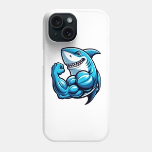 Muscular Shark: Power of the Ocean Phone Case