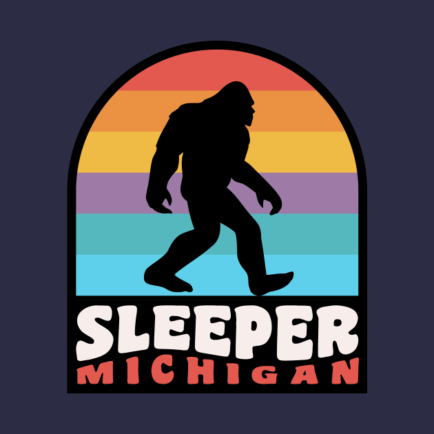 Sleeper State Park Bigfoot Sasquatch Michigan by PodDesignShop