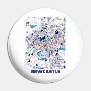 Newcastle - United Kingdom MilkTea City Map Pin