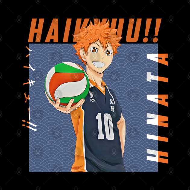 Haikyuu!!: Shoyo Hinata - Colored Background by InalZ