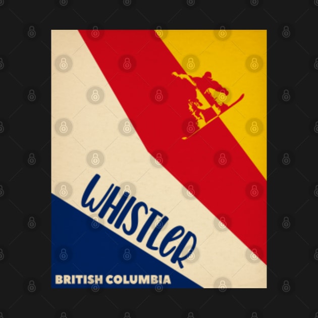 Vintage British Columbia Whistler mountain BC by Soul Searchlight