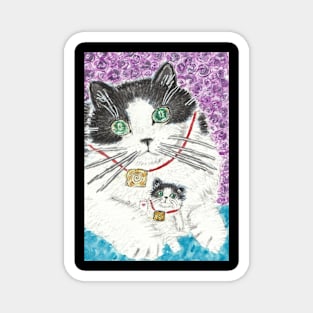 Cute cat  art Magnet