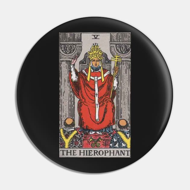 The Hierophant - Tarot Card Pin by Bootyfreeze