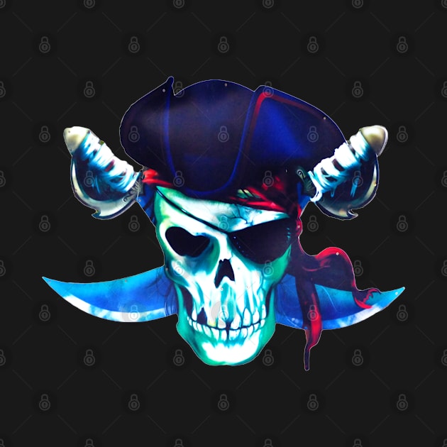 Halloween Scary Pirate Skull by holidaystore