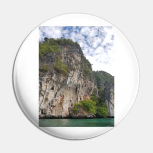 Beautiful Cliff, Ocean, Beach Pin