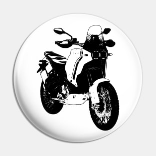 Ducati DesertX Bike Sketch Art Pin