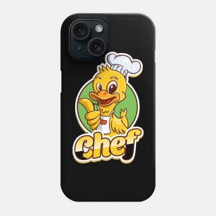 Duck chef mascot Phone Case