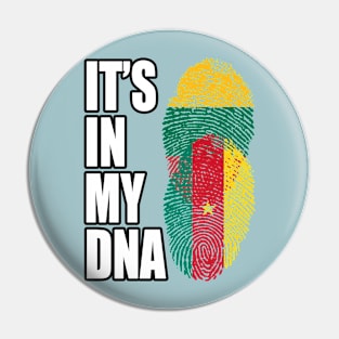 Lithuanian And Cameroonian Mix Heritage DNA Flag Pin