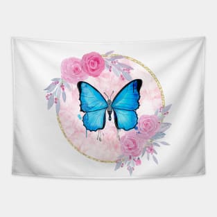 Blue butterfly Tapestry