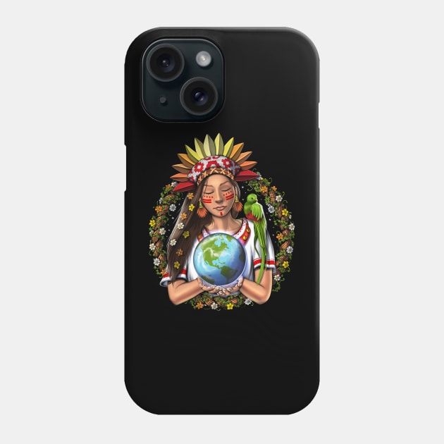 Aztec Warrior Goddess Phone Case by underheaven