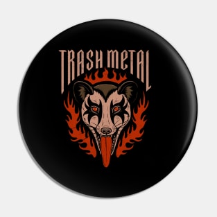 Trash Metal Possum Pin