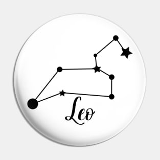 Leo Zodiac Constellation Pin