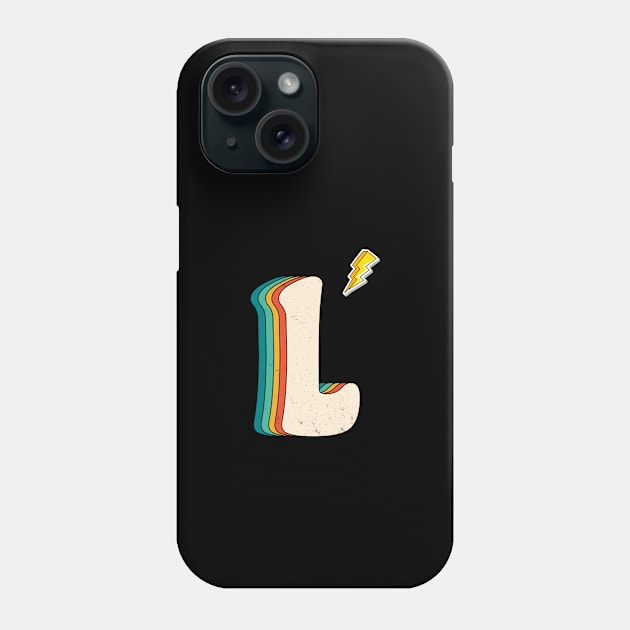 L Letter Colorful Phone Case by Artistry Vibes