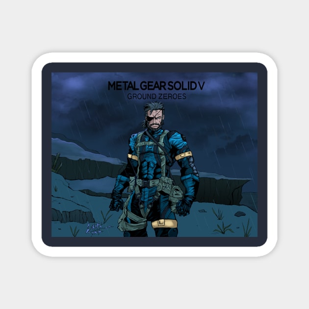 Big Boss Ground Zeroes Magnet by Art Of Lunatik