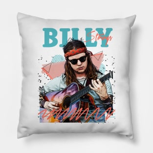 Billy Strings Fan Art Retro Design // Vintage Pillow