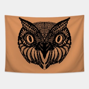 Hand drawn Owl Tapestry