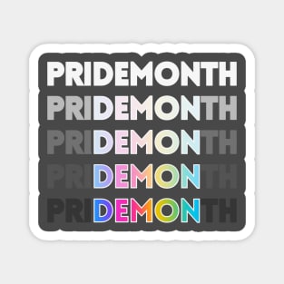 Pride Demon (Rainbow) Magnet