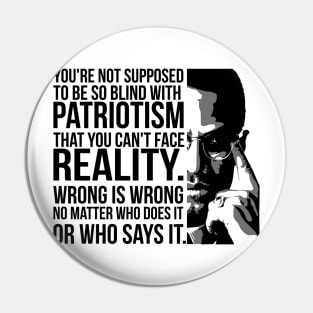 Patriotism vs Reality Pin