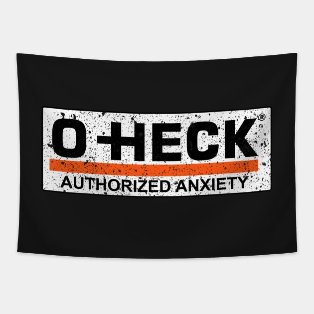 O-HECK (Distressed) Tapestry by RadicalLizard