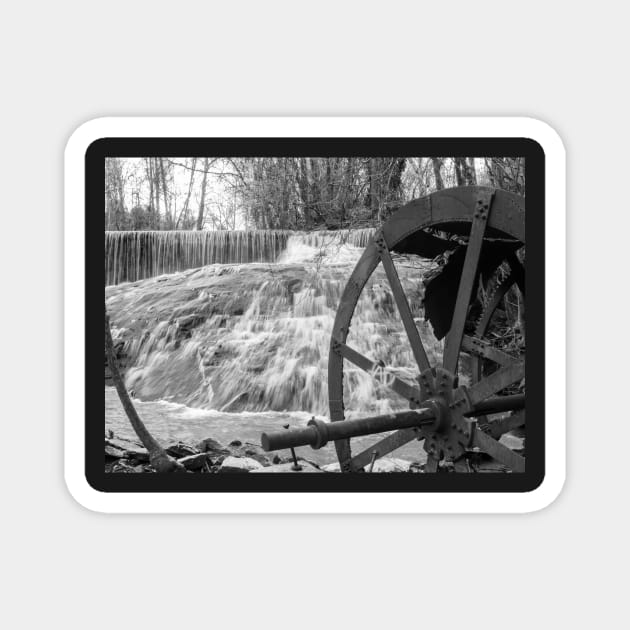 Waterfall on the Ivy Creek Greenway with Ruins Magnet by Ckauzmann