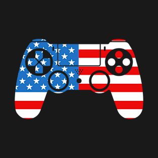 Video Game 4th Of July Gaming Funny Boys Kids Teens Gamer T-Shirt