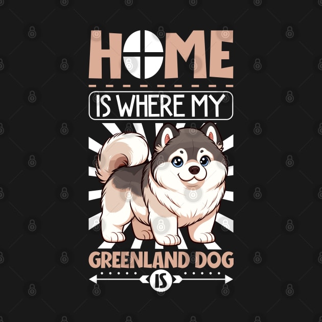 Home is with my Greenland Dog by Modern Medieval Design