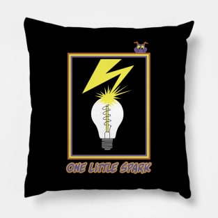 One Little Spark: Banned in Epcot (Figment Color) Pillow