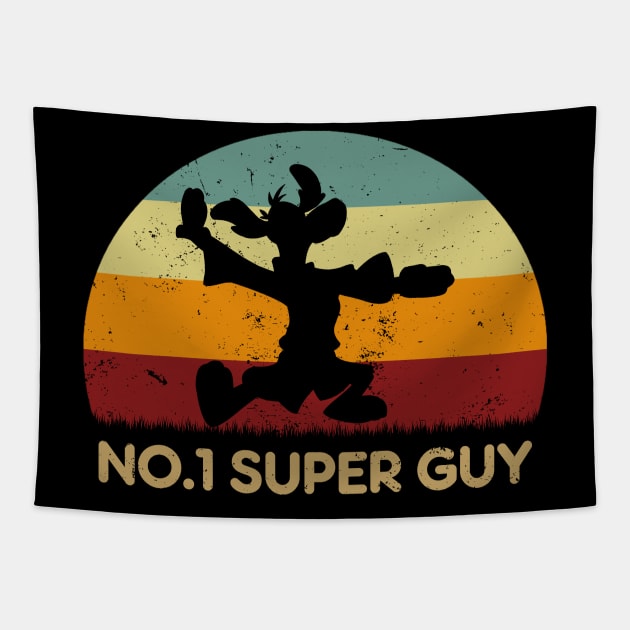 Retro Sunset - Hong Kong Phooey No 1 Tapestry by GoodIdeaTees