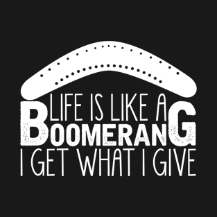 Boomerang Life Pun Wooden Sport Culture T-Shirt