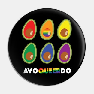 Avocado Queer LGBTQ Pride Pin