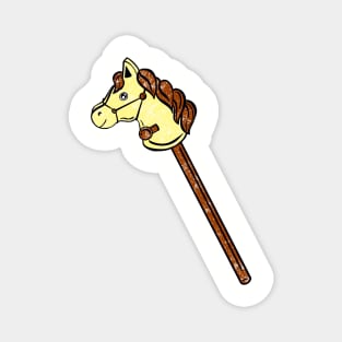 Yellow Stick Horse Magnet